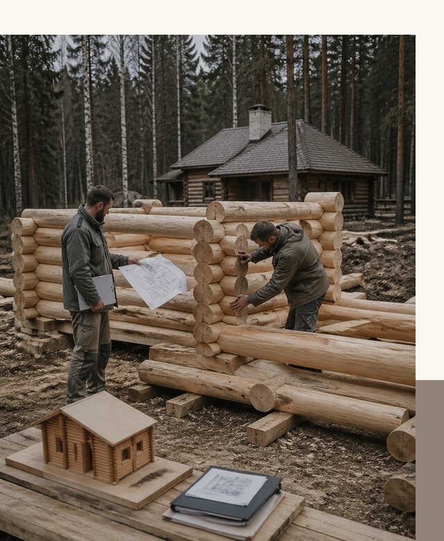 Проектирование и строительство домов из бревна в Петрозаводске